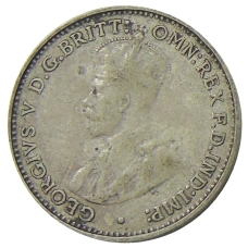 Монета 3 пенса 1936 года Австралия (реверс)