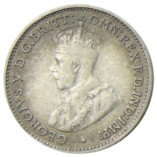 Монета 3 пенса 1936 года Австралия (реверс)