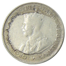 Монета 3 пенса 1936 года Австралия (реверс)