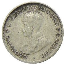 Монета 3 пенса 1936 года Австралия (реверс)