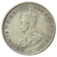 Монета 3 пенса 1936 года Австралия (реверс)