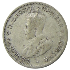 Монета 3 пенса 1936 года Австралия (реверс)