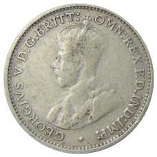 Монета 3 пенса 1936 года Австралия (реверс)