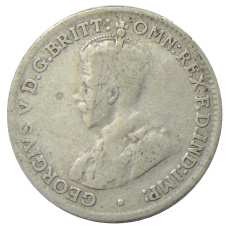 Монета 3 пенса 1927 года Австралия (реверс)