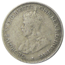Монета 3 пенса 1928 года Австралия (реверс)
