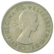 Монета 1 шиллинг 1960 года Австралия (реверс)