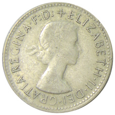 Монета 1 шиллинг 1961 года Австралия (реверс)