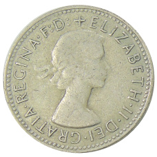 Монета 1 шиллинг 1961 года Австралия (реверс)