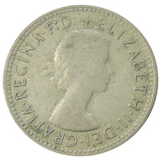 Монета 1 шиллинг 1961 года Австралия (реверс)