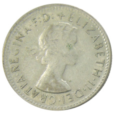 Монета 1 шиллинг 1961 года Австралия (реверс)