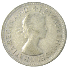 Монета 1 шиллинг 1958 года Австралия (реверс)