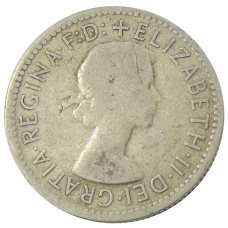 Монета 1 шиллинг 1957 года Австралия (реверс)