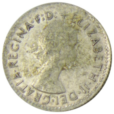 Монета 6 пенсов 1962 года Австралия (реверс)