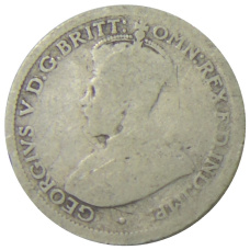 Монета 6 пенсов 1925 года Австралия (реверс)