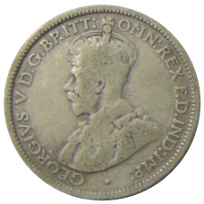 Монета 6 пенсов 1926 года Австралия (реверс)