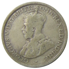 Монета 6 пенсов 1926 года Австралия (реверс)