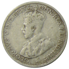 Монета 6 пенсов 1936 года Австралия (реверс)