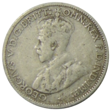 Монета 6 пенсов 1936 года Австралия (реверс)