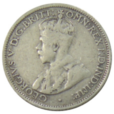 Монета 6 пенсов 1936 года Австралия (реверс)