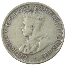 Монета 6 пенсов 1936 года Австралия (реверс)