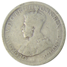 Монета 6 пенсов 1926 года Австралия (реверс)