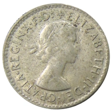 Монета 3 пенса 1963 года Австралия (реверс)