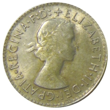 Монета 3 пенса 1963 года Австралия (реверс)