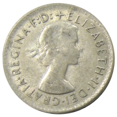 Монета 3 пенса 1961 года Австралия (реверс)