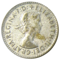 Монета 3 пенса 1959 года Австралия (реверс)