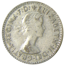 Монета 3 пенса 1957 года Австралия (реверс)