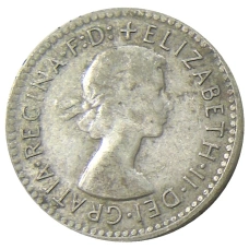 Монета 3 пенса 1957 года Австралия (реверс)