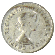 Монета 3 пенса 1957 года Австралия (реверс)