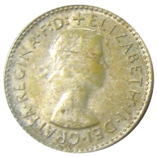 Монета 3 пенса 1964 года Австралия (реверс)