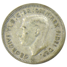 Монета 3 пенса 1951 года Австралия (реверс)