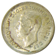 Монета 3 пенса 1951 года Австралия (реверс)