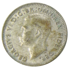 Монета 3 пенса 1951 года Австралия (реверс)