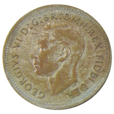 Монета 3 пенса 1951 года Австралия (реверс)