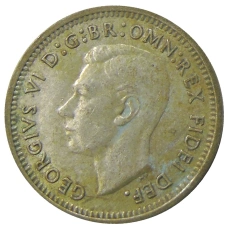 Монета 3 пенса 1951 года Австралия (реверс)