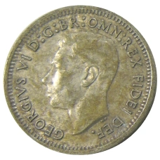 Монета 3 пенса 1951 года Австралия (реверс)