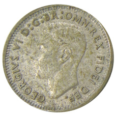 Монета 3 пенса 1951 года Австралия (реверс)