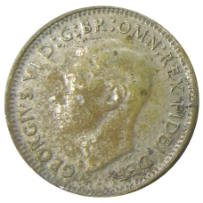 Монета 3 пенса 1950 года Австралия (реверс)