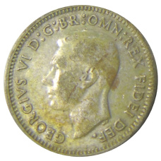 Монета 3 пенса 1950 года Австралия (реверс)