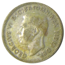 Монета 3 пенса 1950 года Австралия (реверс)