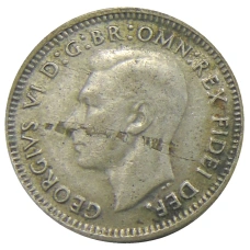 Монета 3 пенса 1952 года Австралия (реверс)