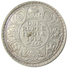 Монета 1 рупия 1912 года Британская Индия (аверс)
