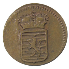 Монета 1/2 лиарда 1784 года Люксембург (реверс)