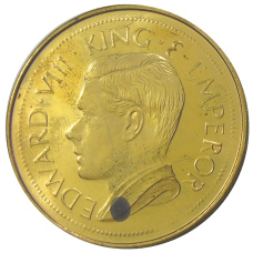 Монета Монетовидный жетон 1 крона 1936 года Золотой Берег (паттерн Едварда VIII) (реверс)