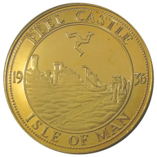 Монета Монетовидный жетон 1 крона 1936 года Остров Мэн (паттерн Едварда VIII) (аверс)