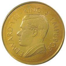 Монета Монетовидный жетон 1 крона 1936 года Остров Мэн (паттерн Едварда VIII) (реверс)