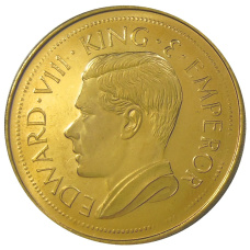 Монета Монетовидный жетон 1 крона 1936 года Остров Мэн (паттерн Едварда VIII) (реверс)